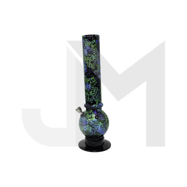 14" Mix Colour Graffiti Design Acrylic Bong - FAY (GS0212)