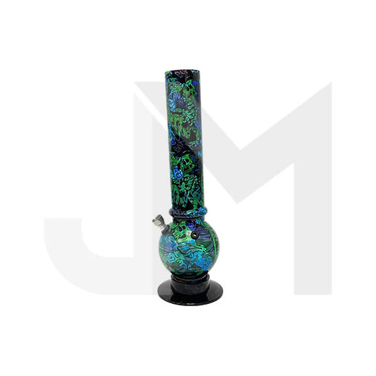 14" Mix Colour Graffiti Design Acrylic Bong - FAY (GS0212)