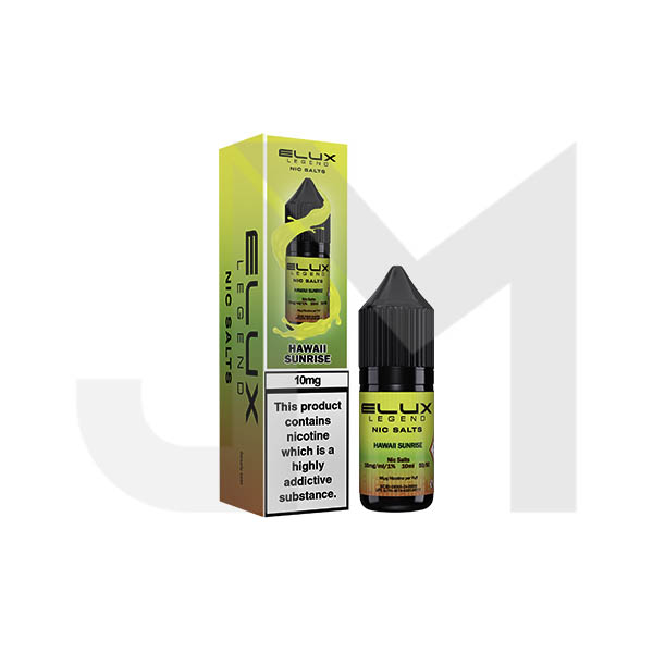 10mg Elux Legend 10ml Nic Salts (50VG/50PG) - Stoptober Special Offer!
