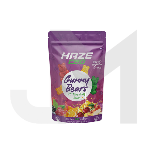 Haze CBD 500mg Gummy Bears 20 Pieces