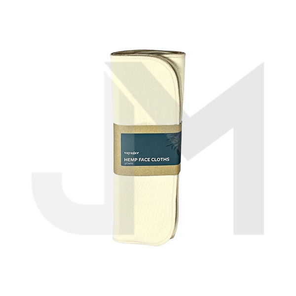 Voyager Hemp Reusable Face Cloths - 3 Pack