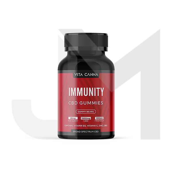 Vita Canna Broad Spectrum 1500mg Functional CBD Vegan Gummy Bears