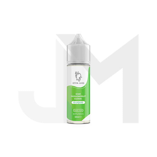 Bulk Buy 0mg EFFIN Juice 50ml Shortfill (50VG/50PG) - Multipacks (10, 25 & 50) - Stoptober Special Offer!