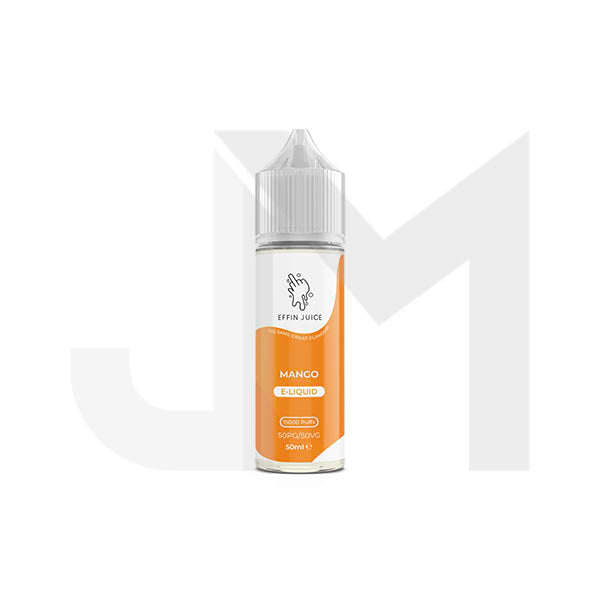 Bulk Buy 0mg EFFIN Juice 50ml Shortfill (50VG/50PG) - Multipacks (10, 25 & 50) - Stoptober Special Offer!