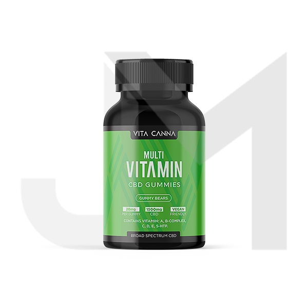 Vita Canna Broad Spectrum 1500mg Functional CBD Vegan Gummy Bears
