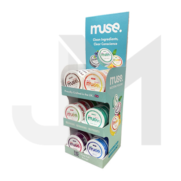 18mg Muse Nicotine Pouches CDU Bundle 30 Units + Free Stand