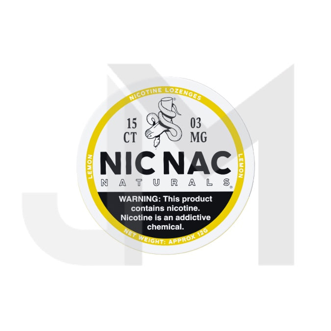 3mg Nic Nac Naturals Nicotine - 15 Lozenge Tablets (Buy 2 Get 1 Free)