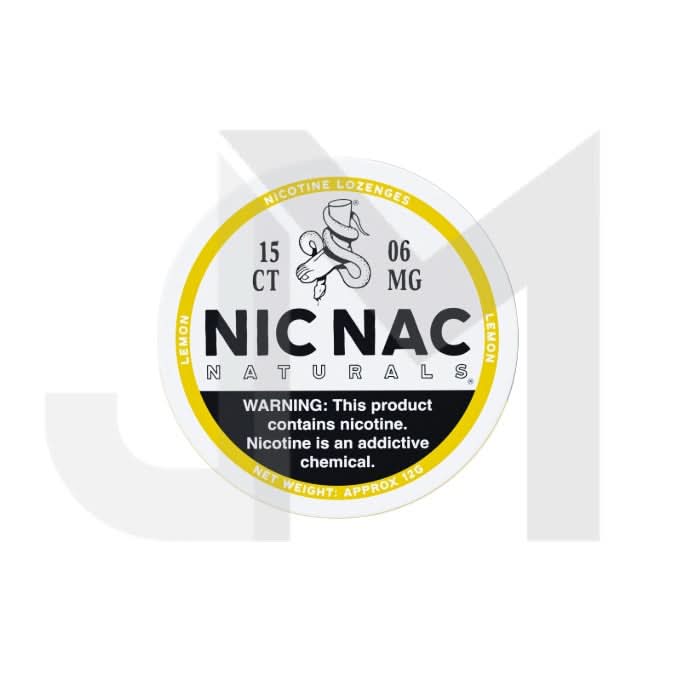 6mg Nic Nac Naturals Nicotine - 15 Lozenge Tablets (Buy 2 Get 1 Free)