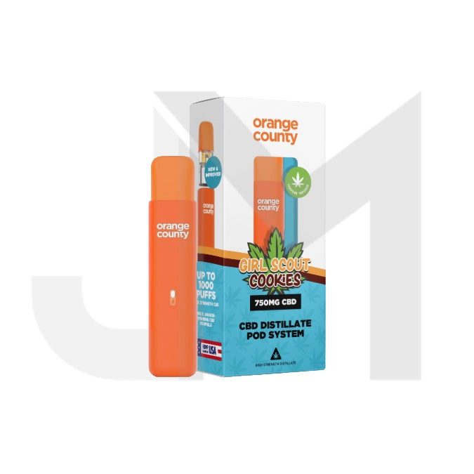 750mg Orange County CBD Prefilled Pod Vape System