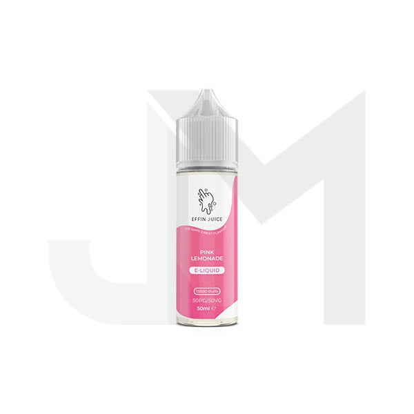 Bulk Buy 0mg EFFIN Juice 50ml Shortfill (50VG/50PG) - Multipacks (10, 25 & 50) - Stoptober Special Offer!