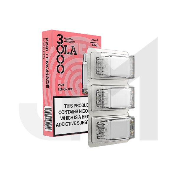 20mg SMPO Ola 3000 Prefilled Pods 2ml 1800 Puffs - 3 Pcs