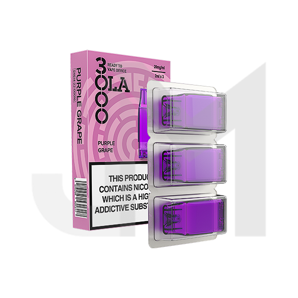 20mg SMPO Ola 3000 Prefilled Pods 2ml 1800 Puffs - 3 Pcs