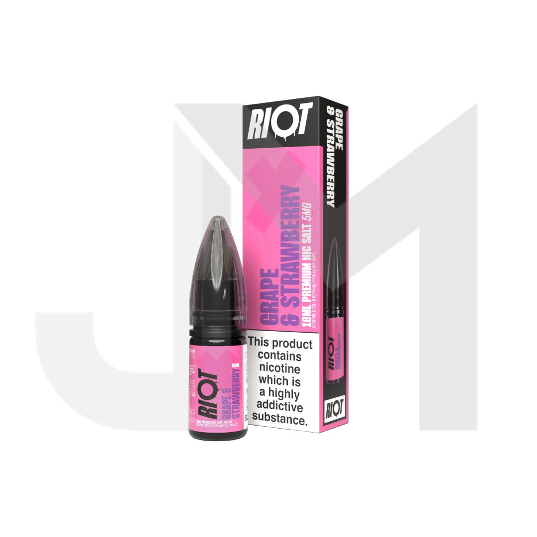 5mg RIOT X 10ml Nic Salts by Riot Squad (50VG/50PG)