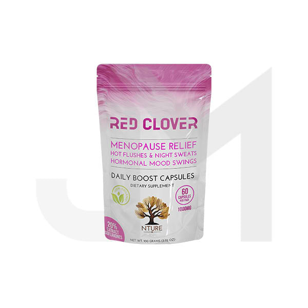 NTURE 1000mg Red Clover Capsules - 60 Caps