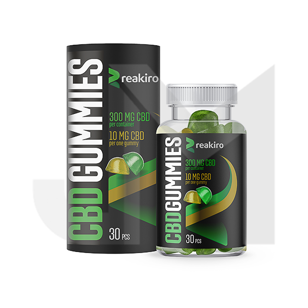 Reakiro 300mg Full Spectrum CBD Apple & Lemon Gummies - 30 pieces