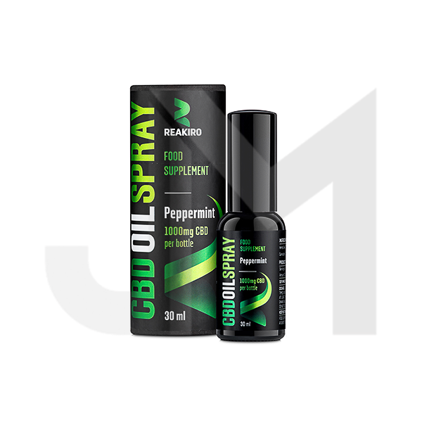 Reakiro 1000mg CBD Peppermint Flavour Spray 30ml (BUY 1 GET 1 FREE)