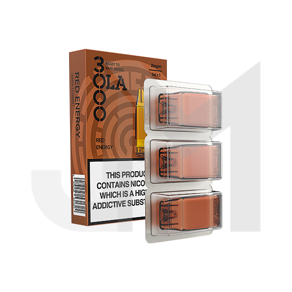 20mg SMPO Ola 3000 Prefilled Pods 2ml 1800 Puffs - 3 Pcs