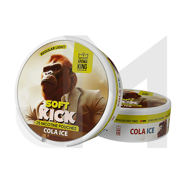 10mg Aroma King Soft Kick Nicotine Pouches - 25 Pouches