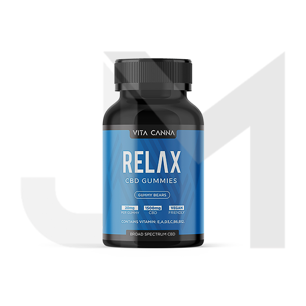 Vita Canna Broad Spectrum 1500mg Functional CBD Vegan Gummy Bears