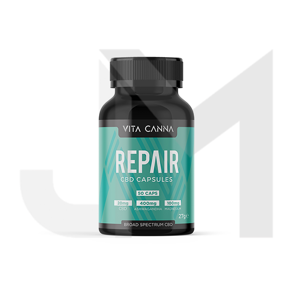 Vita Canna 1000mg Broad Spectrum Functional CBD Vegan Capsules - 50 Caps (Buy 1 Get 1 Free)