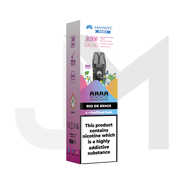 20mg Hayati Remix 2400 Replacement Pods 2400 Puffs