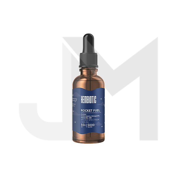 Hembiotic 5000mg Broad-Spectrum Bulk Functional CBD Oil - 50ml