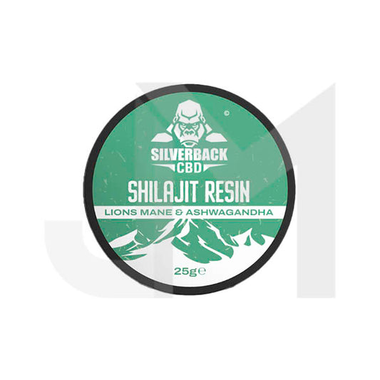 Silverback CBD Ashwagandha & Lions Mane Infused Shilajit Resin 25g