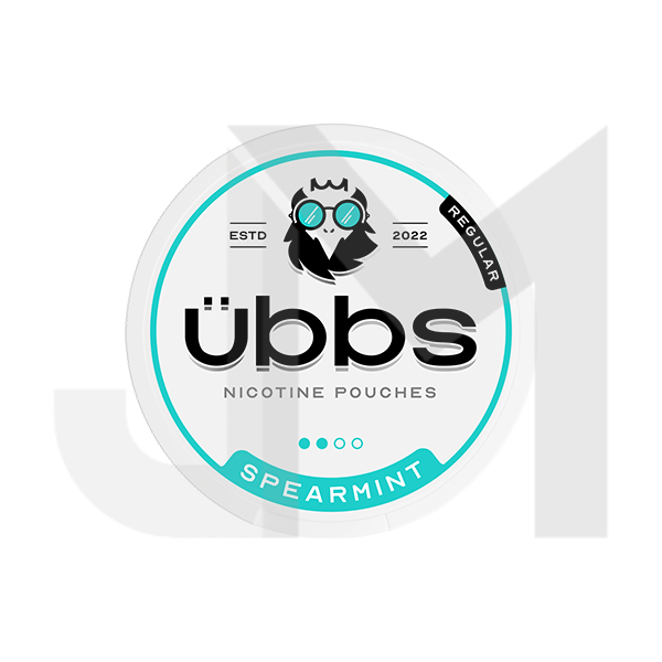 6mg Übbs Spearmint Regular Strength Nicotine Pouches - 20 Pouches
