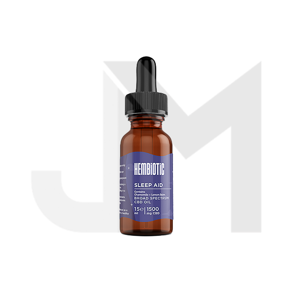 Hembiotic 1500mg Broad-Spectrum Functional CBD Oil - 15ml
