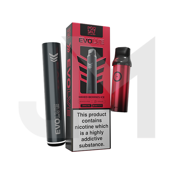 20mg Pod Salt Evolve Pen Starter Kit  600 Puff