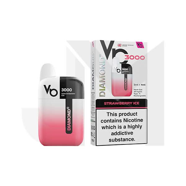 20mg Vapes Bar Diamond 3000 Pod Vape Kit 3000 Puffs
