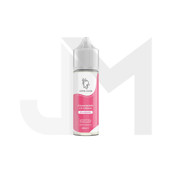 Bulk Buy 0mg EFFIN Juice 50ml Shortfill (50VG/50PG) - Multipacks (10, 25 & 50) - Stoptober Special Offer!
