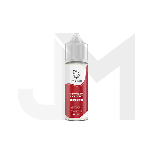 Bulk Buy 0mg EFFIN Juice 50ml Shortfill (50VG/50PG) - Multipacks (10, 25 & 50) - Stoptober Special Offer!