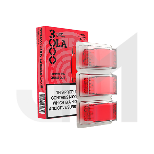 20mg SMPO Ola 3000 Prefilled Pods 2ml 1800 Puffs - 3 Pcs