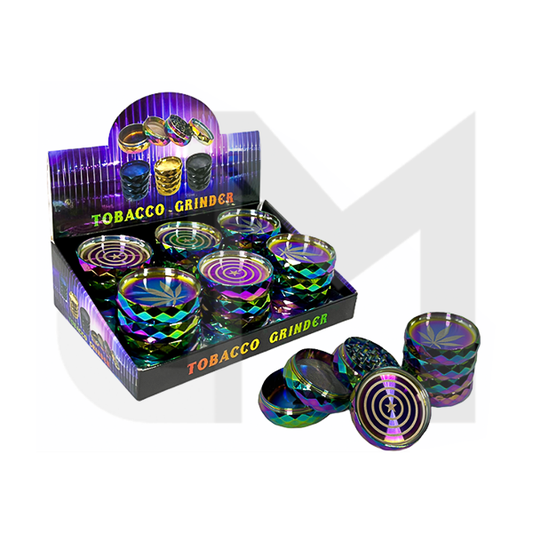 4 Parts Metal Tobacco Grinder (Various Designs) - XHZS63-4