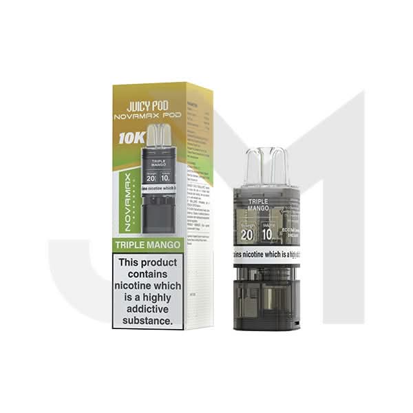 20mg Juicy Pod Novamax Prefilled Pods 10000 Puffs - 1 Pcs