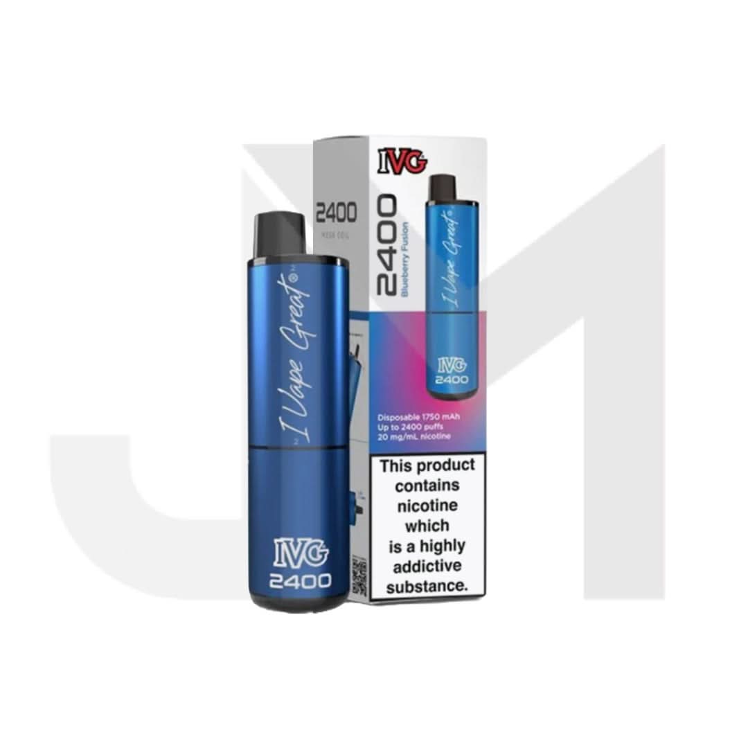 20mg IVG 2400 4 in 1 Pod Rechargeable Vape Kit 2400 Puffs