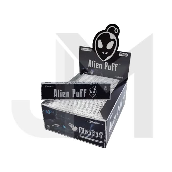 Alien Puff King Size Black Rolling Papers - 50 Booklets (HP2126)