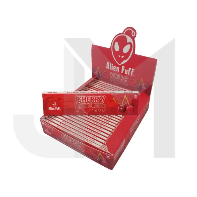 Alien Puff Cherry Flavour King Size Papers - 25 Booklets (HPF2804)