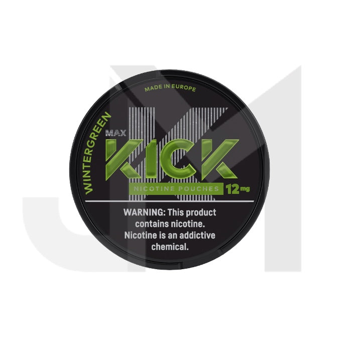 12mg Max Kick Nicotine Pouches - 20 Pouches