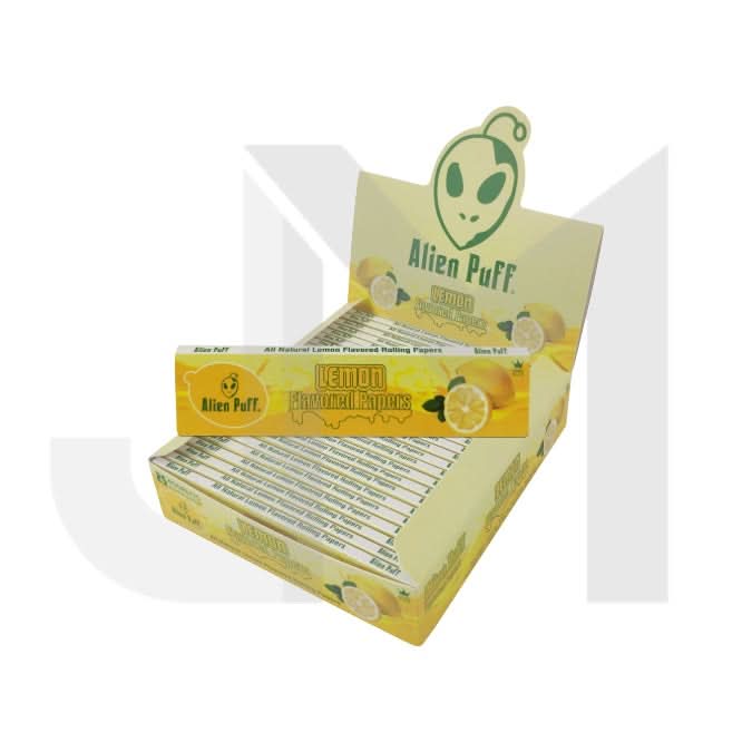 Alien Puff Lemon Flavour King Size Papers - 25 Booklets (HPF2810)