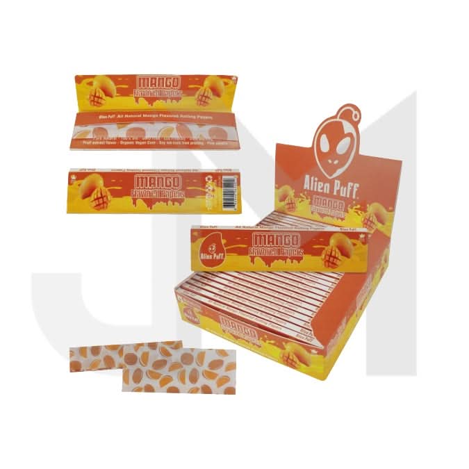 Alien Puff Mango Flavour King Size Papers - 25 Booklets (HPF2814)