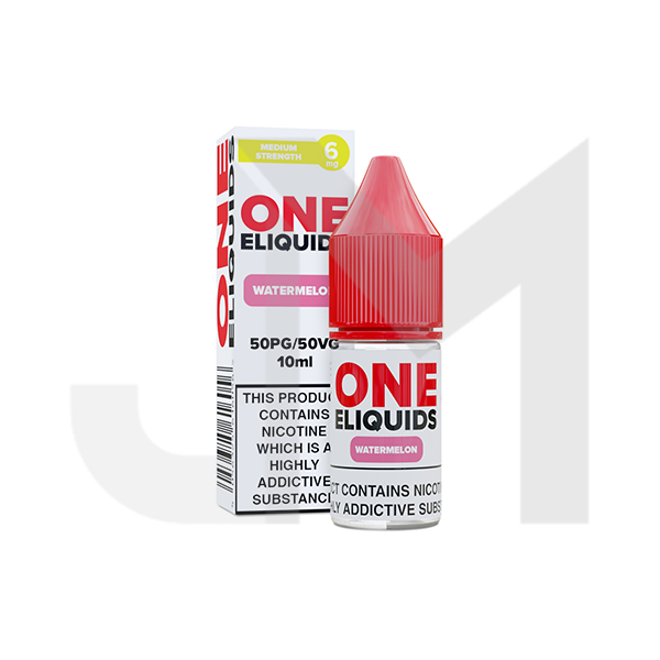 6mg One E-Liquids Flavoured Nicotine E-Liquid 10ml (50VG/50PG)