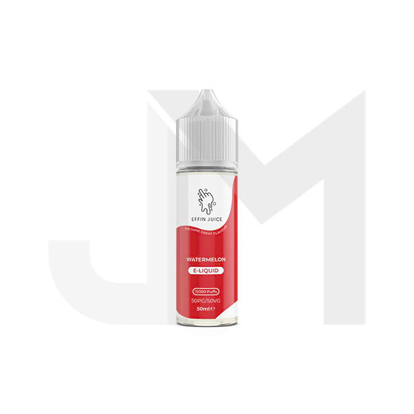 Bulk Buy 0mg EFFIN Juice 50ml Shortfill (50VG/50PG) - Multipacks (10, 25 & 50) - Stoptober Special Offer!
