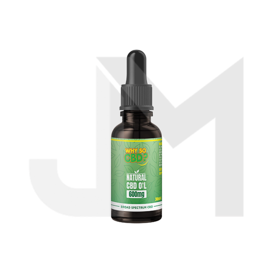 Why So CBD? 600mg Broad-Spectrum CBD Natural Oil - 30ml