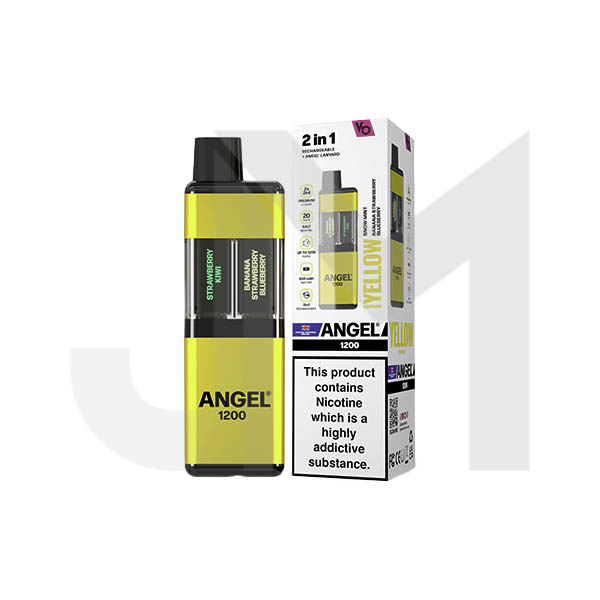 20mg Angel 1200 2in1 By Vapes Bar Dual Prefilled Pod Kit 1200 Puffs