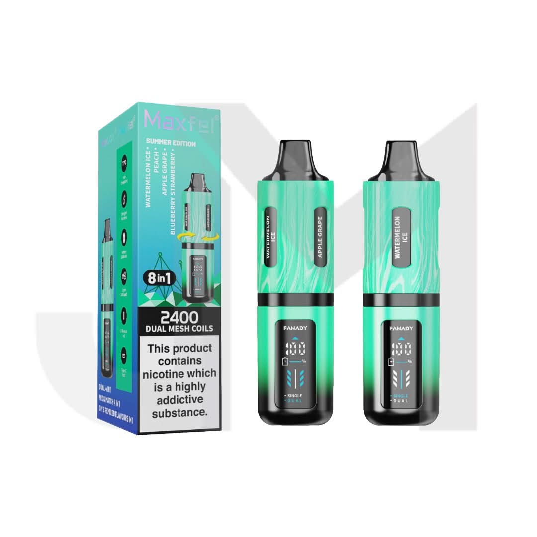 20mg Maxfel Legend Fanady 8 in 1 2400 Puffs Prefilled Pod Vape Kit