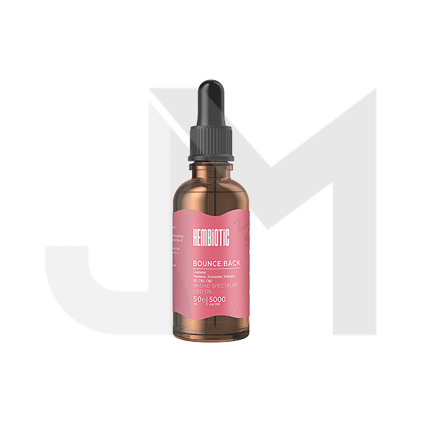 Hembiotic 5000mg Broad-Spectrum Bulk Functional CBD Oil - 50ml