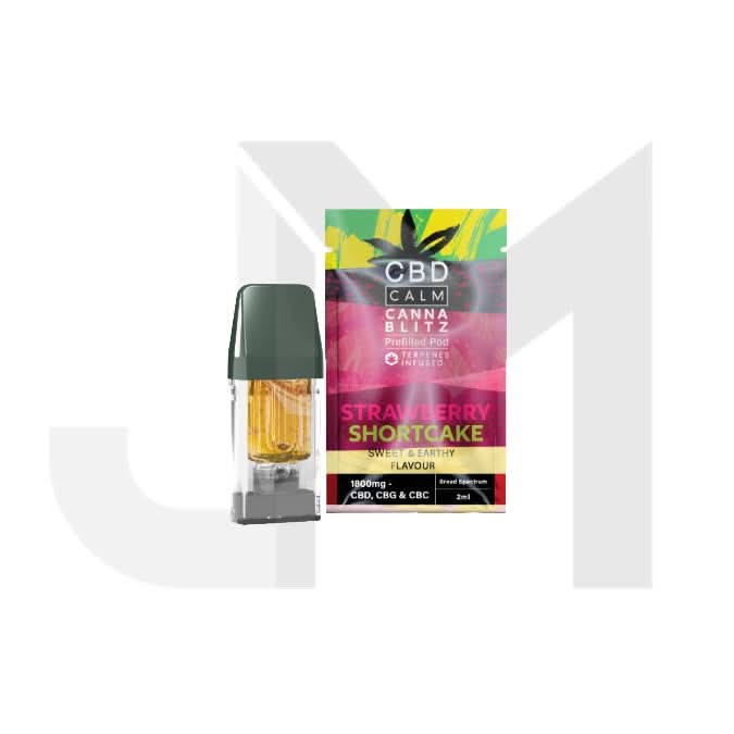 CBD Calm CANNABLITZ 1800mg CBD + CBG + CBC Prefilled Pod