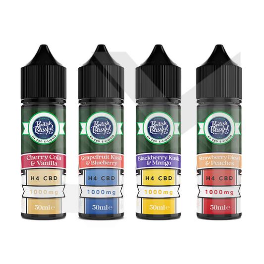 British Blissful 1000mg H4 CBD E-Liquid 50ml